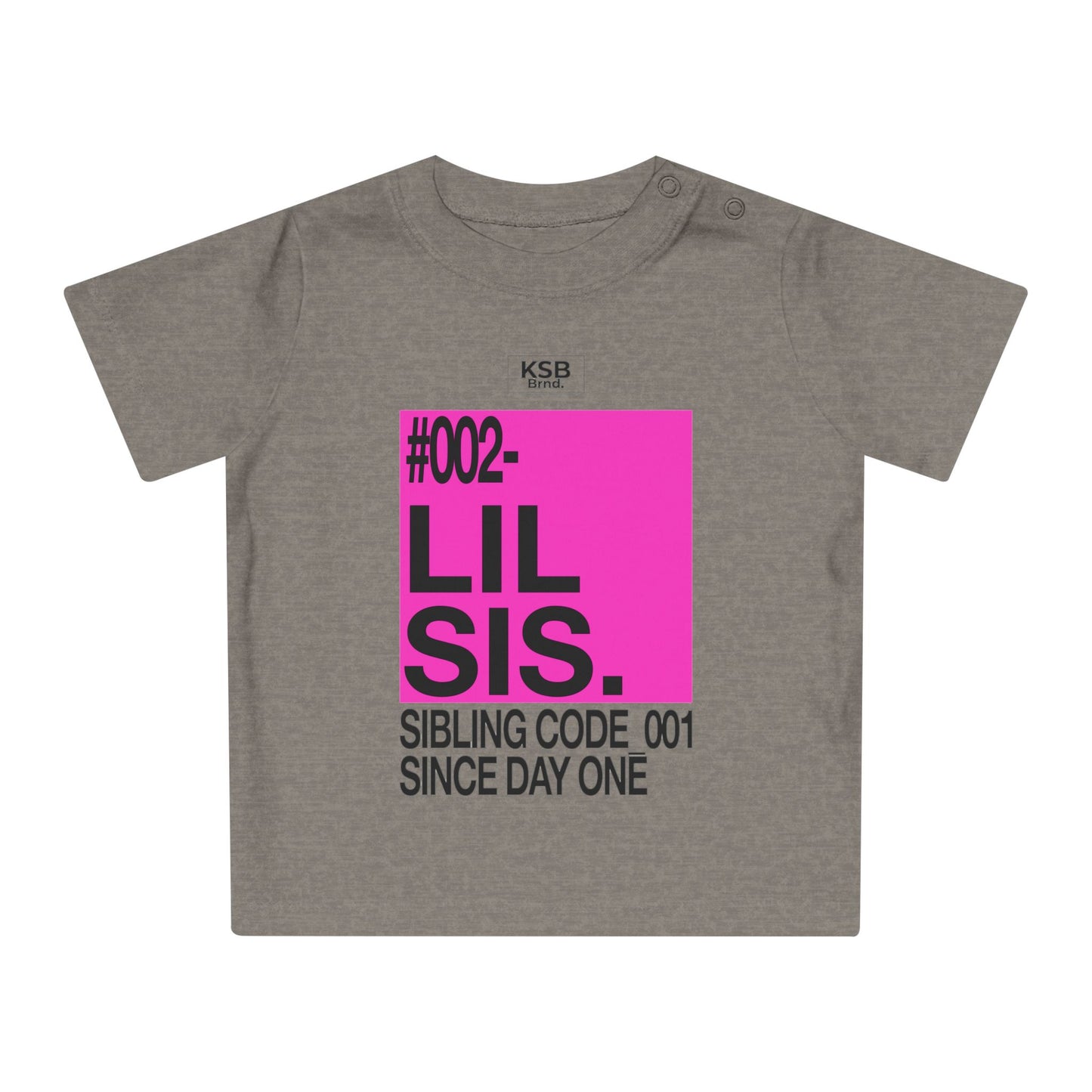 Geschwister-Shirt für Mädchen - Baby T-Shirt - #002 LIL SIS - SIBLING CODE_001 SINCE DAY ONE