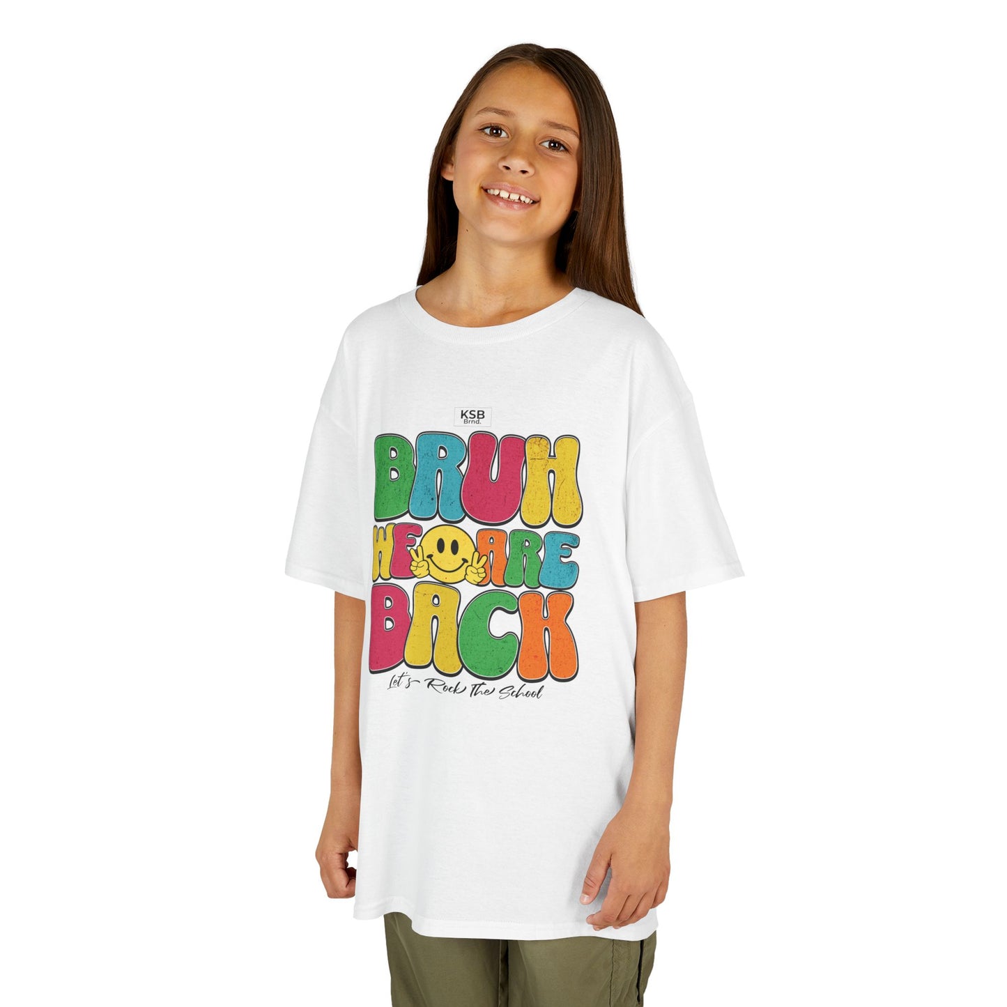 Back to School - Streetwear Kinder T-Shirt - "BRUH WE ARE BACK - let's rock the school"