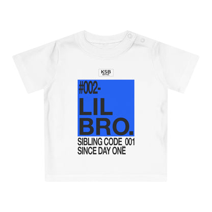 Geschwister-Shirt - Baby T-Shirt - #002 LIL BRO - SIBLING CODE_001 SINCE DAY 0NE