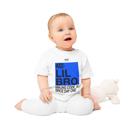 Geschwister-Shirt - Baby T-Shirt - #002 LIL BRO - SIBLING CODE_001 SINCE DAY 0NE