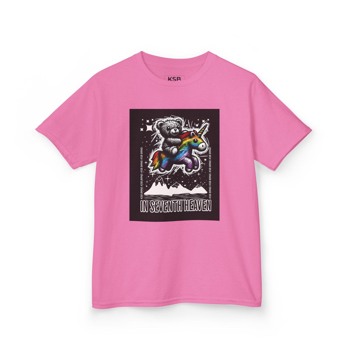 Streetwear Mädchen T-Shirt | Bär auf Einhorn Print - KSB BRND.