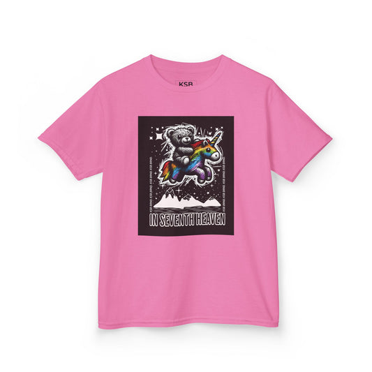 Streetwear Mädchen T-Shirt | Bär auf Einhorn Print - KSB BRND.