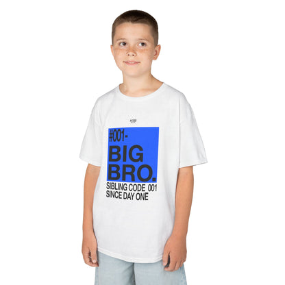 Geschwister-Shirt für Kinder - "#001 BIG BRO - SINBLING CODE_001 SINCE DAY ONE"