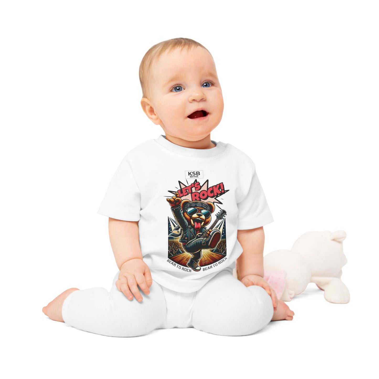 Baby T-Shirt weiß mit Kind