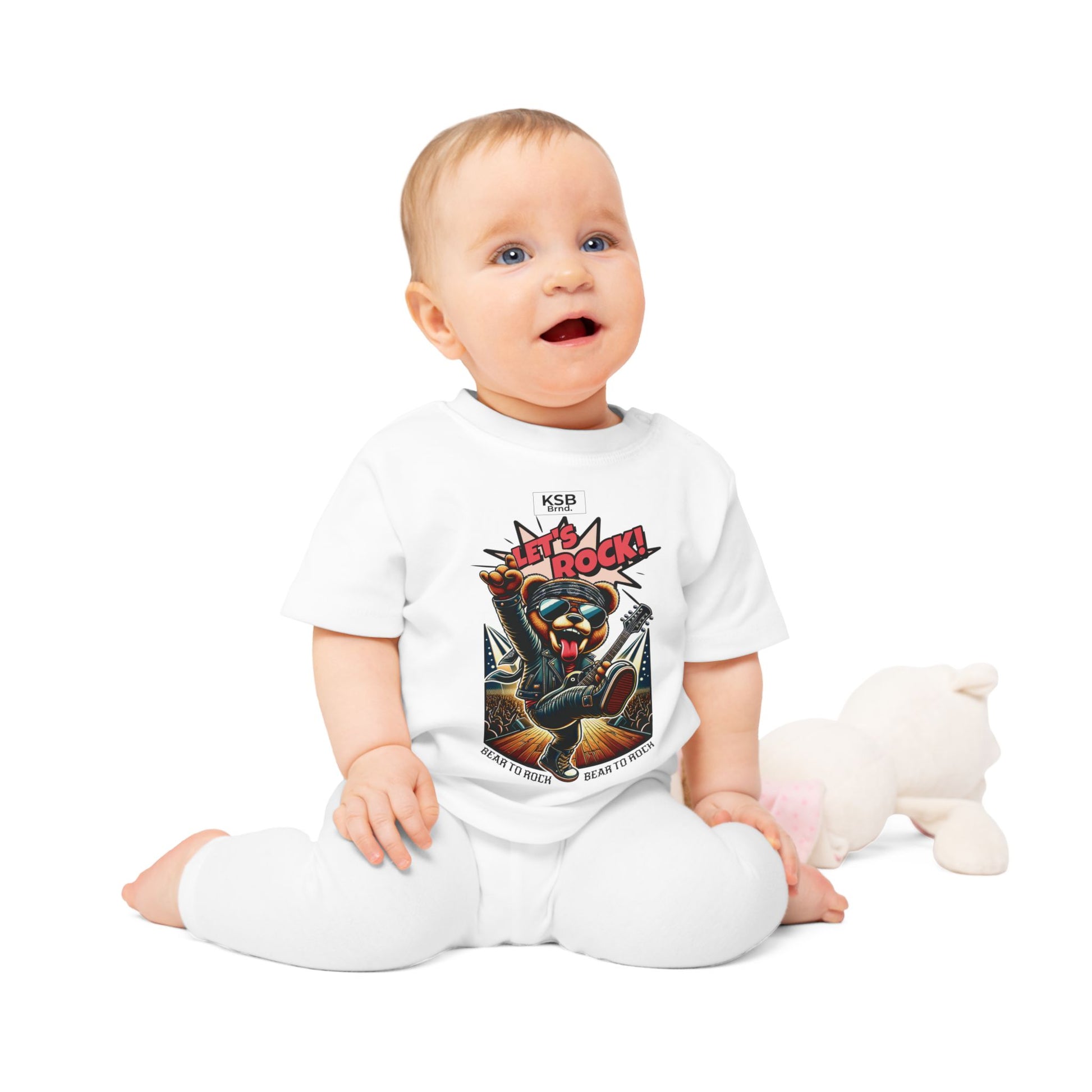 Baby T-Shirt weiß mit Kind
