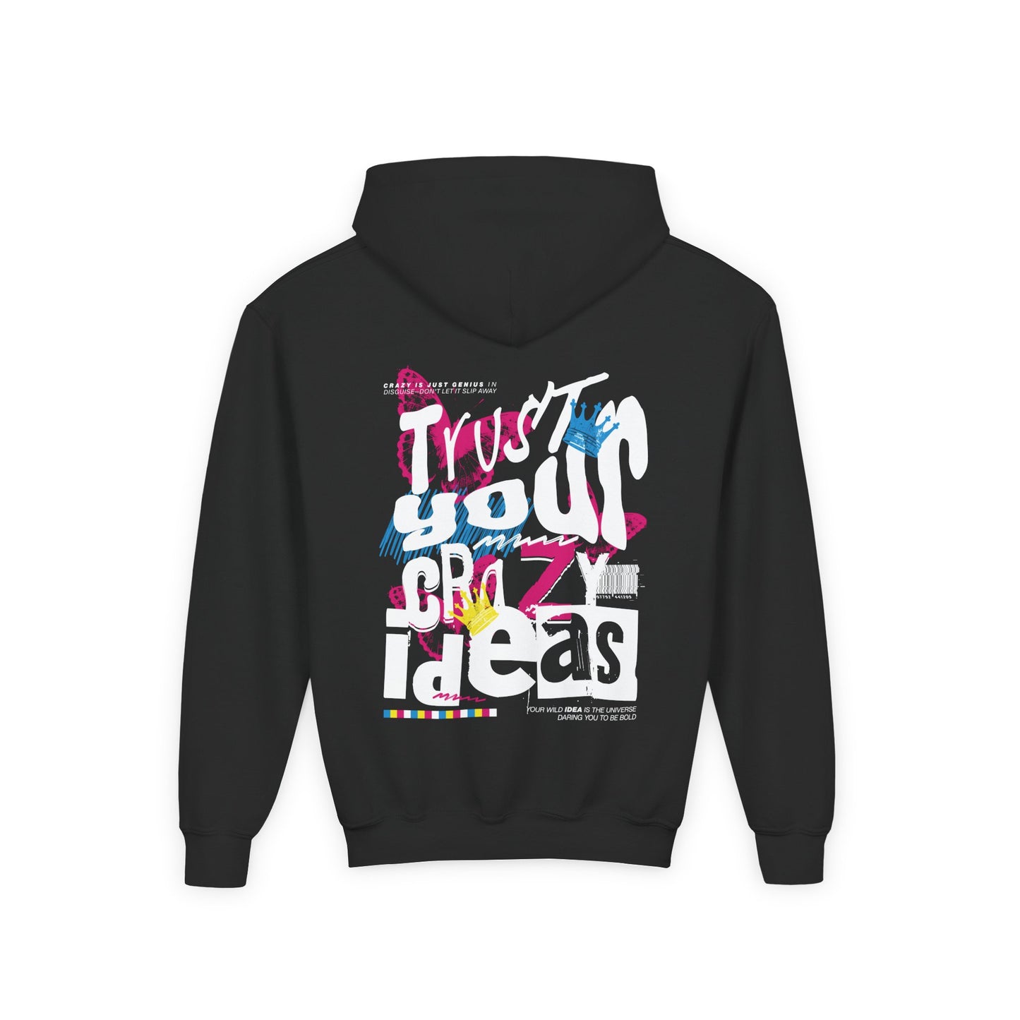 KSB Brnd. Kinder Hoodie - "Trust your Crazy Ideas" mit Butterfly-Design