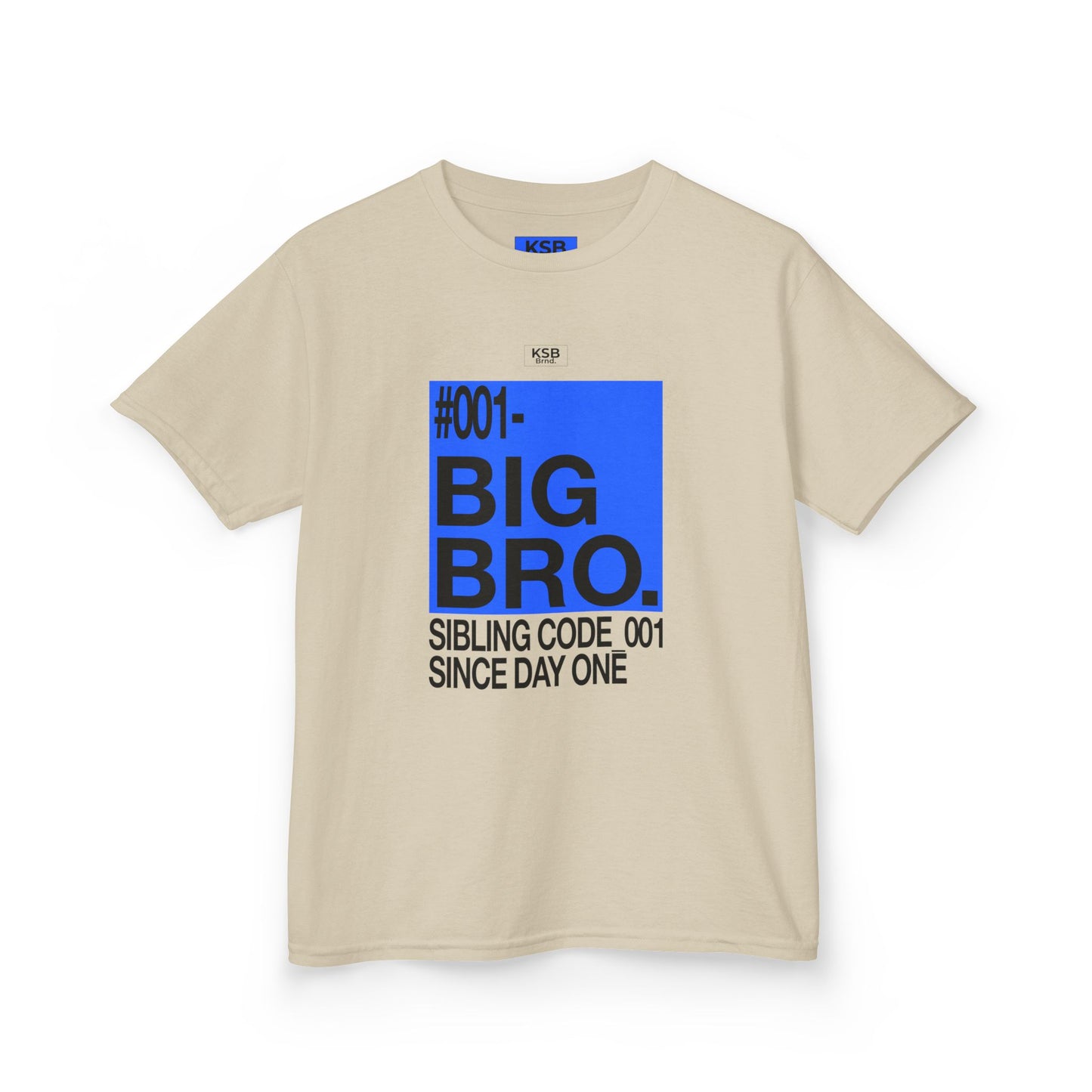 Geschwister-Shirt für Kinder - "#001 BIG BRO - SINBLING CODE_001 SINCE DAY ONE"