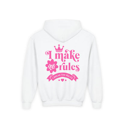 KSB Brnd. Mädchen Kapuzen-Sweatshirt | I Make the Rules, I break the Rules