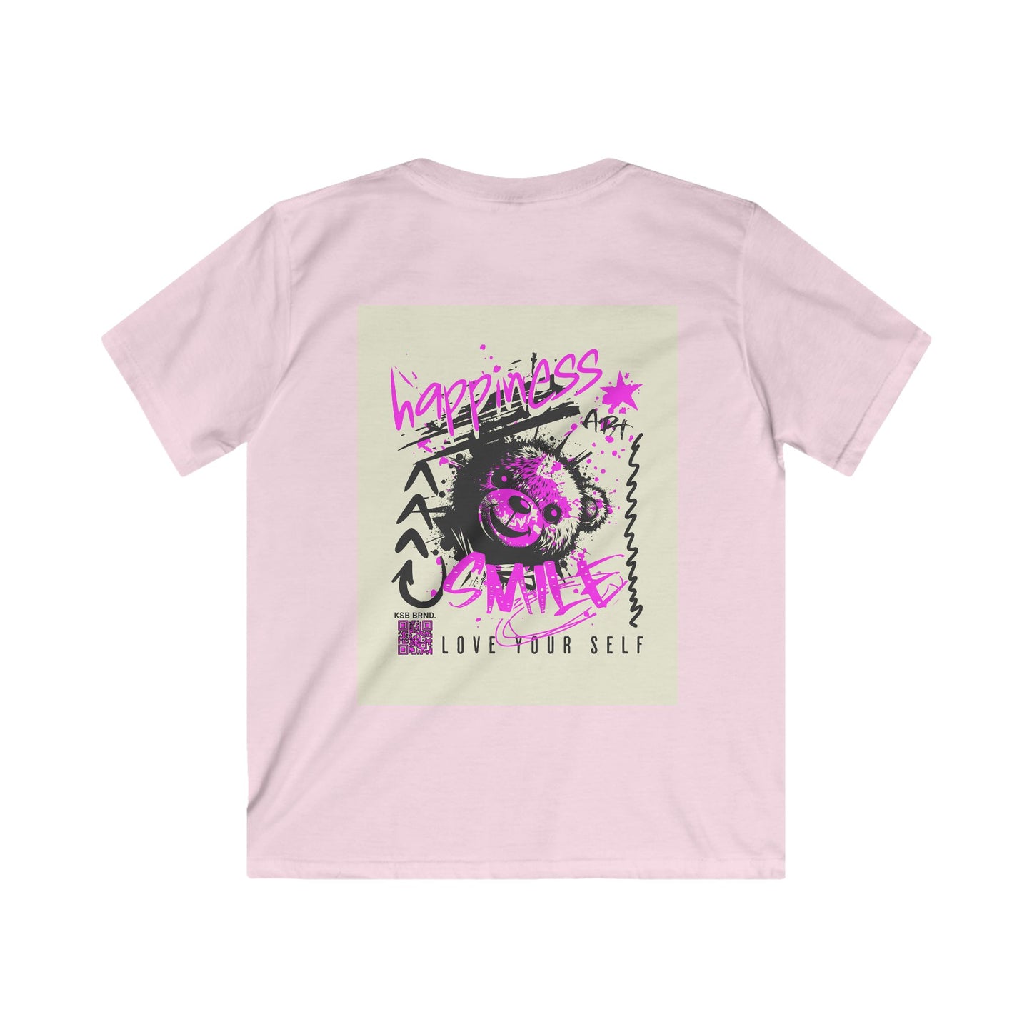 Streetwear T-Shirt für Kinder | KSB Brnd. Logo & Bär mit Graffiti-Print