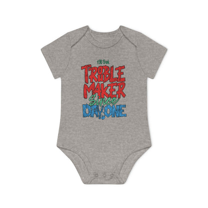KSB Brnd. Kurzarm Baby Body | "TROUBLEMAKER SINCE DAY ONE"