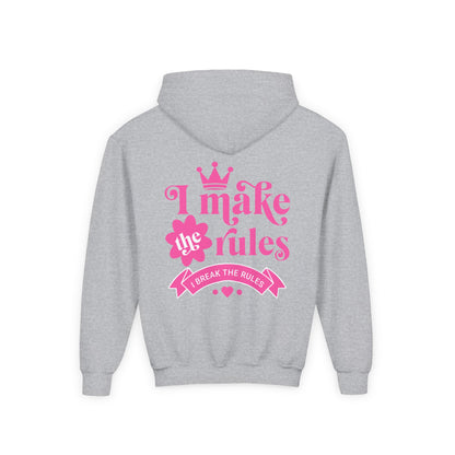 KSB Brnd. Mädchen Kapuzen-Sweatshirt | I Make the Rules, I break the Rules