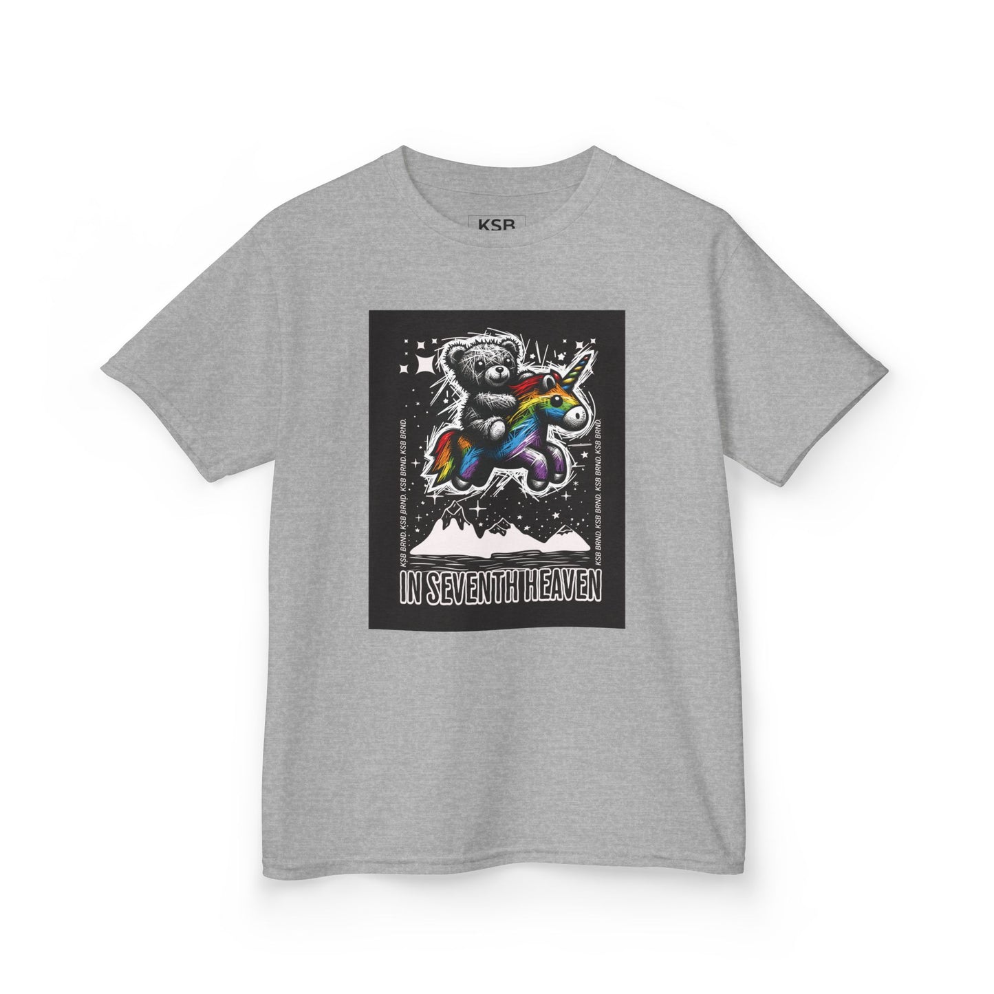 Streetwear Mädchen T-Shirt | Bär auf Einhorn Print - KSB BRND.