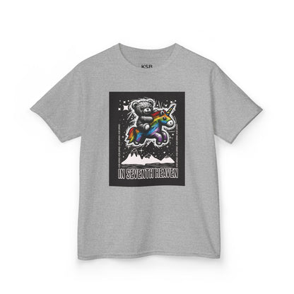 Streetwear Mädchen T-Shirt | Bär auf Einhorn Print - KSB BRND.