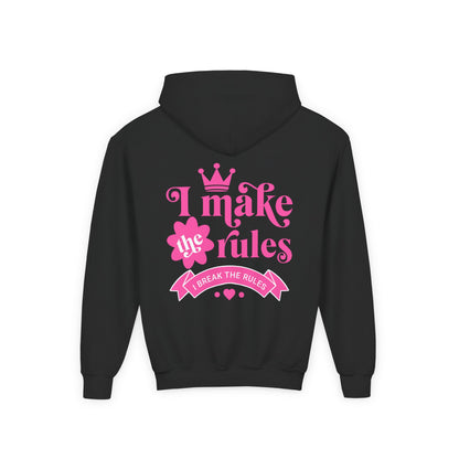 KSB Brnd. Mädchen Kapuzen-Sweatshirt | I Make the Rules, I break the Rules