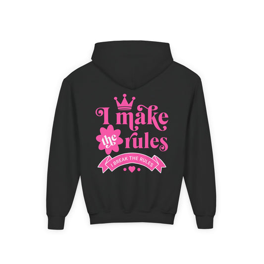 KSB Brnd. Mädchen Kapuzen-Sweatshirt | I Make the Rules, I break the Rules