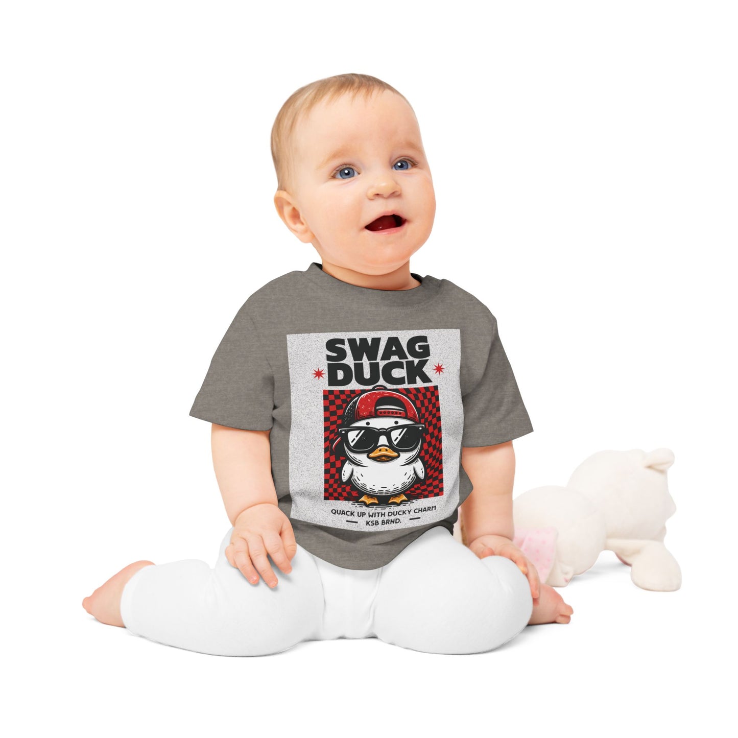 KSB Brnd. Baby T-Shirt "Swag Duck" - Ente mit Cap & Sonnenbrille