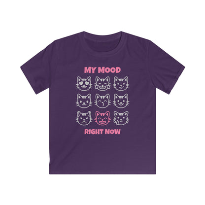 KSB Brnd. Mädchen Streetwear T-Shirt | 9 Katzen Mood Print