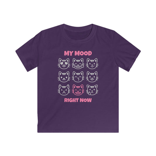 KSB Brnd. Mädchen Streetwear T-Shirt | 9 Katzen Mood Print