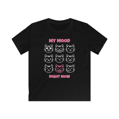 KSB Brnd. Mädchen Streetwear T-Shirt | 9 Katzen Mood Print