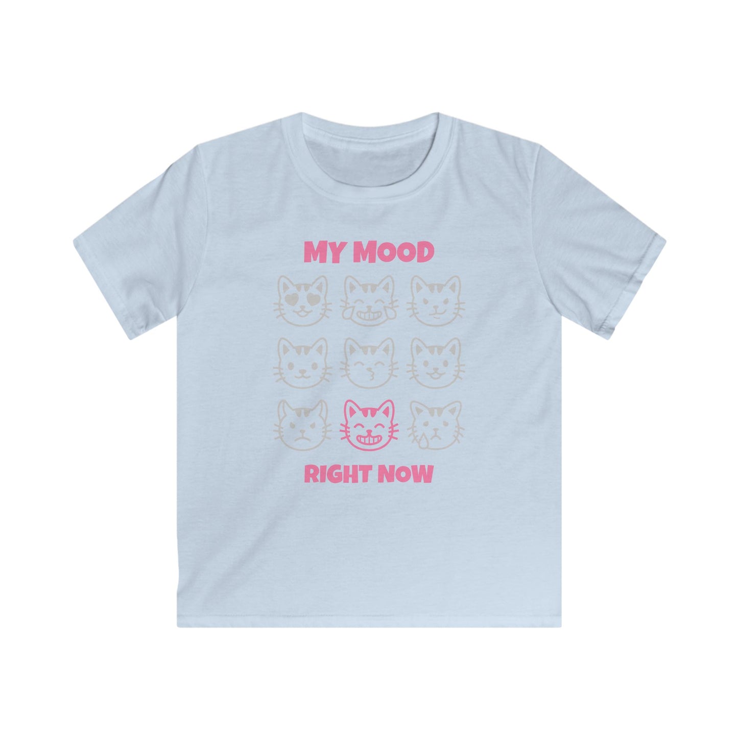 KSB Brnd. Mädchen Streetwear T-Shirt | 9 Katzen Mood Print