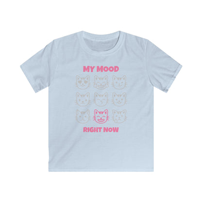 KSB Brnd. Mädchen Streetwear T-Shirt | 9 Katzen Mood Print