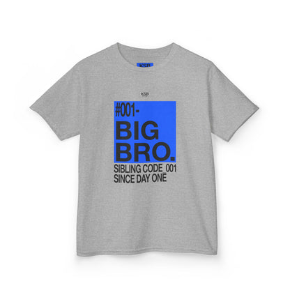 Geschwister-Shirt für Kinder - "#001 BIG BRO - SINBLING CODE_001 SINCE DAY ONE"